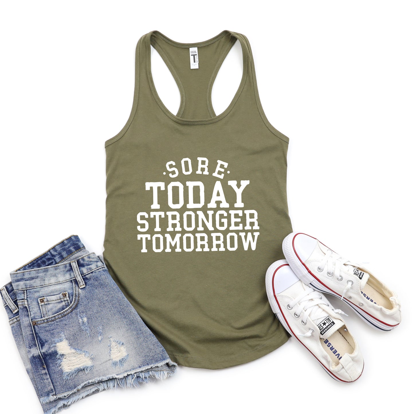 Sore Today Stronger Tomorrow | Racerback Tank