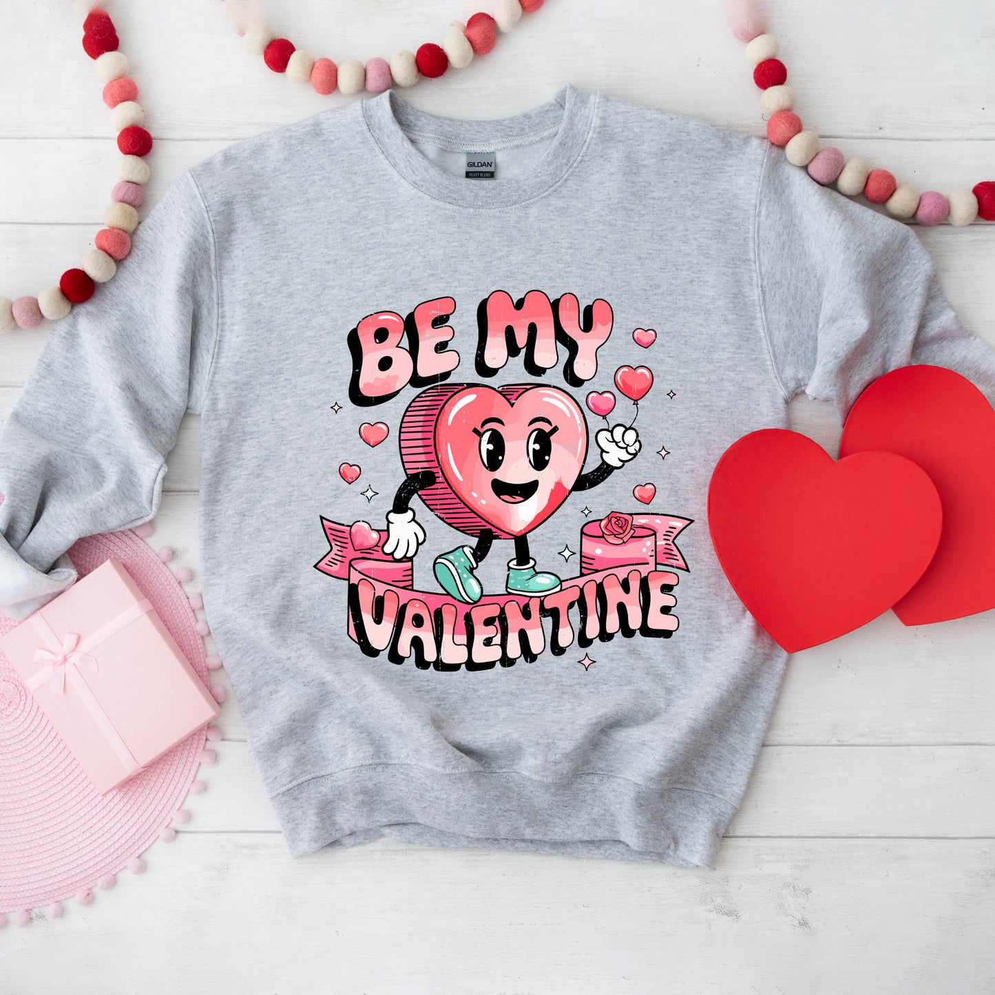 Be My Valentine Cartoon | Sweatshirt