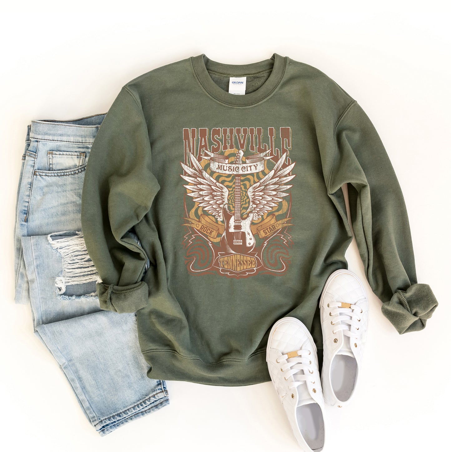 Nashville Guitar Wings | Sweatshirt