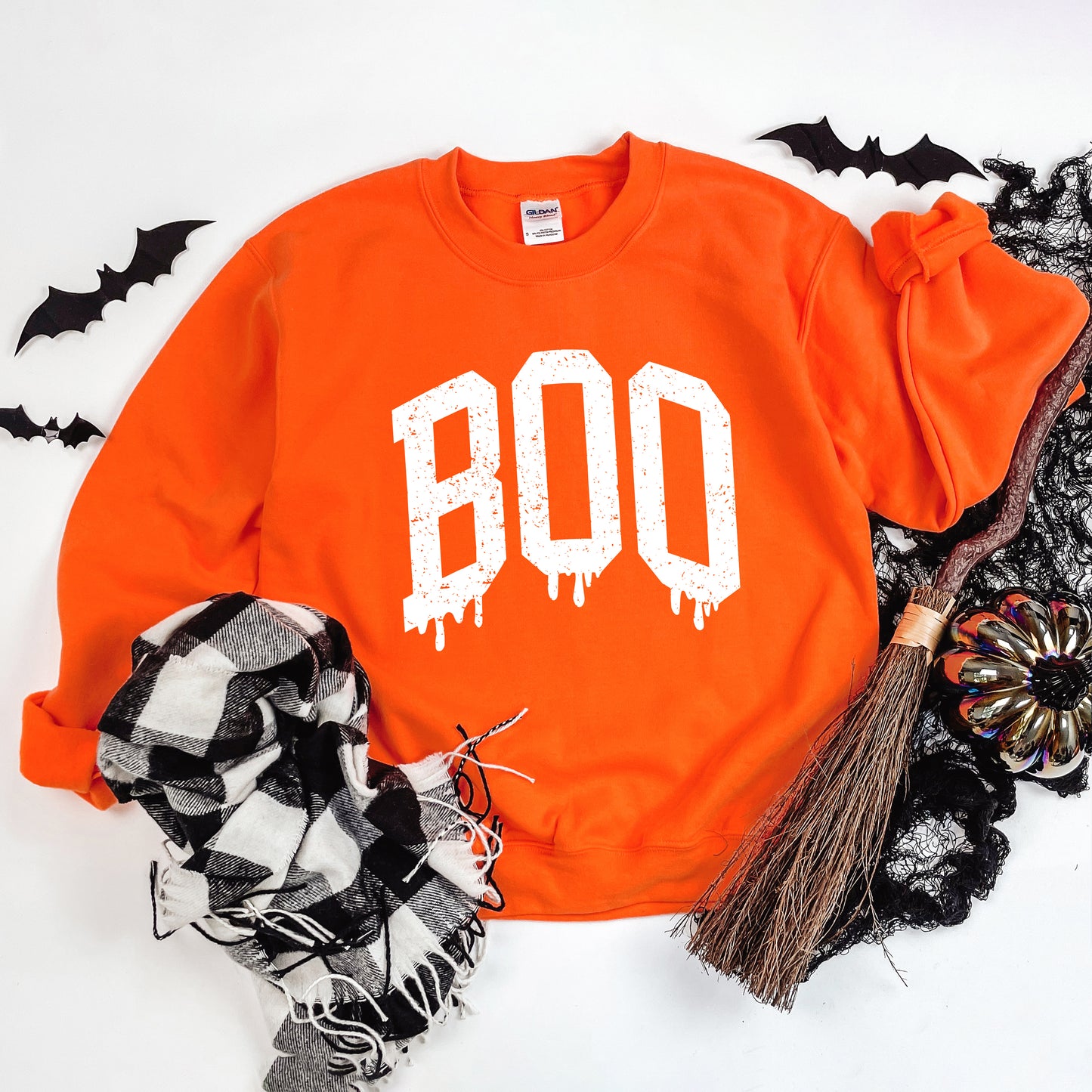 Boo Distressed | Sweatshirt