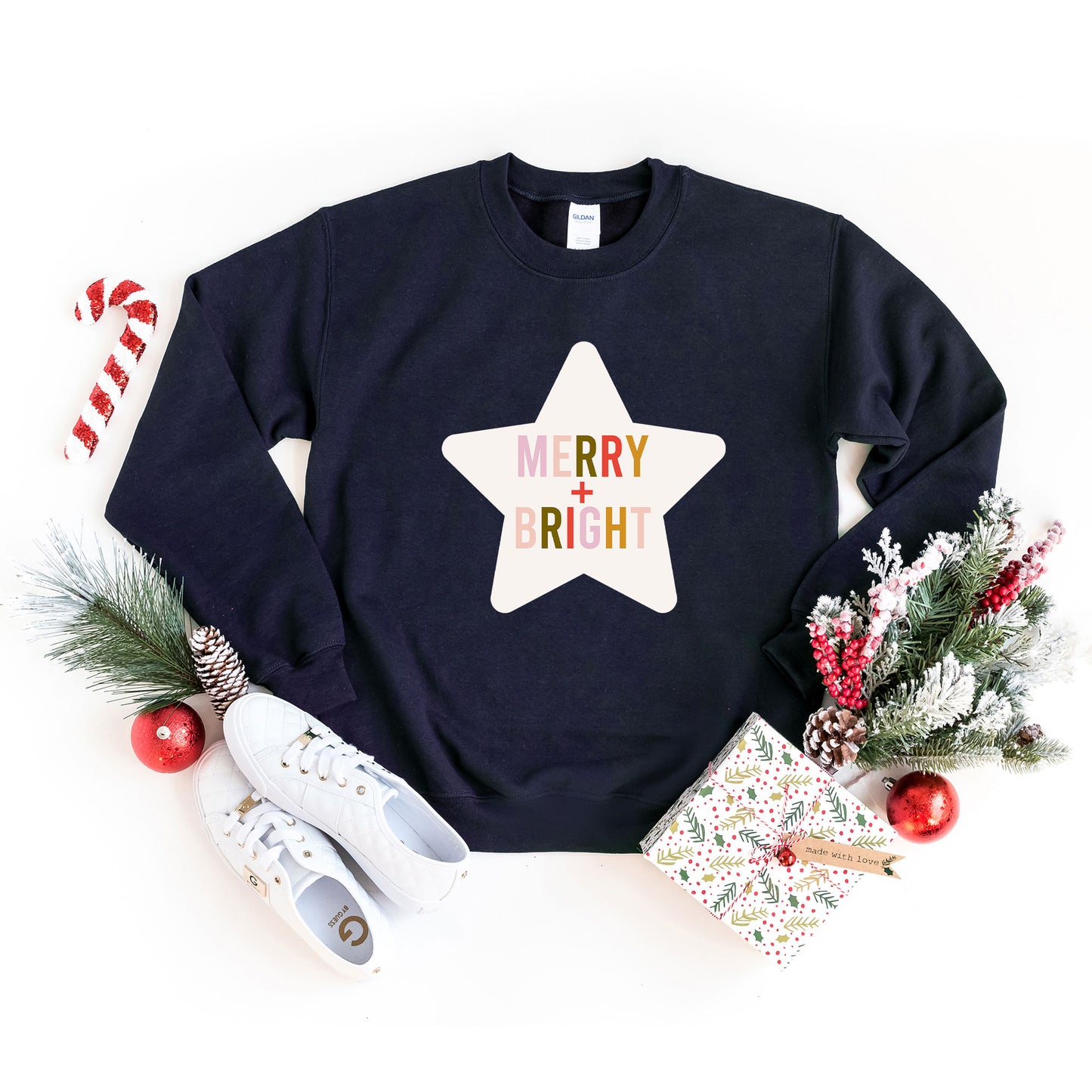 Merry And Bright Star | Sweatshirt