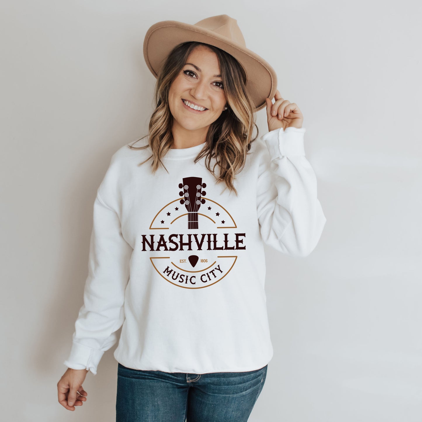 Nashville Music City Guitar | Sweatshirt