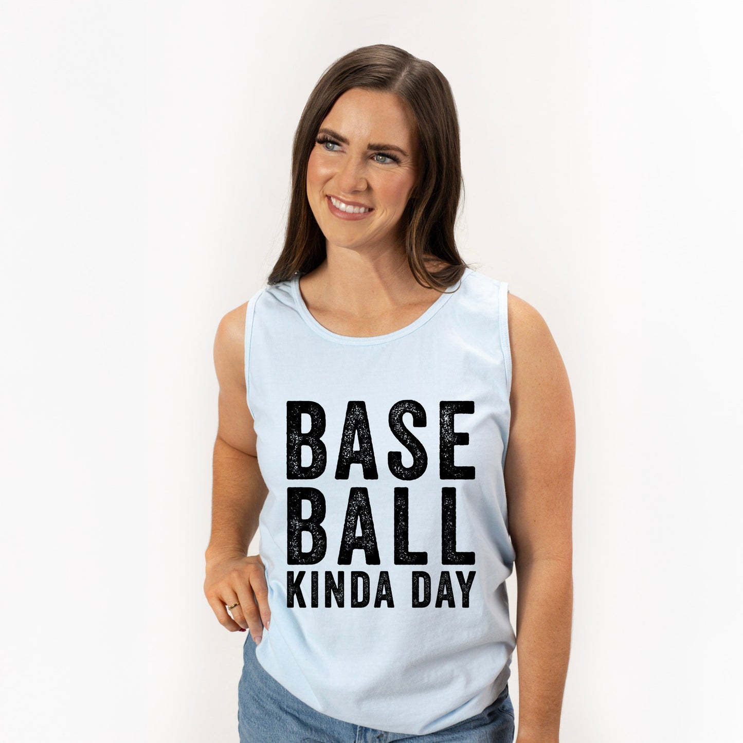 Baseball Kinda Day | Garment Dyed Tank