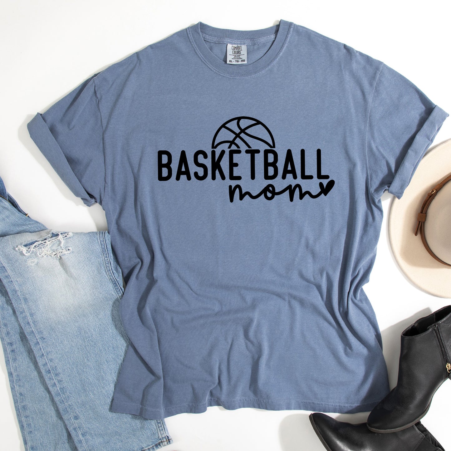 Basketball Mom Ball | Garment Dyed Short Sleeve Tee