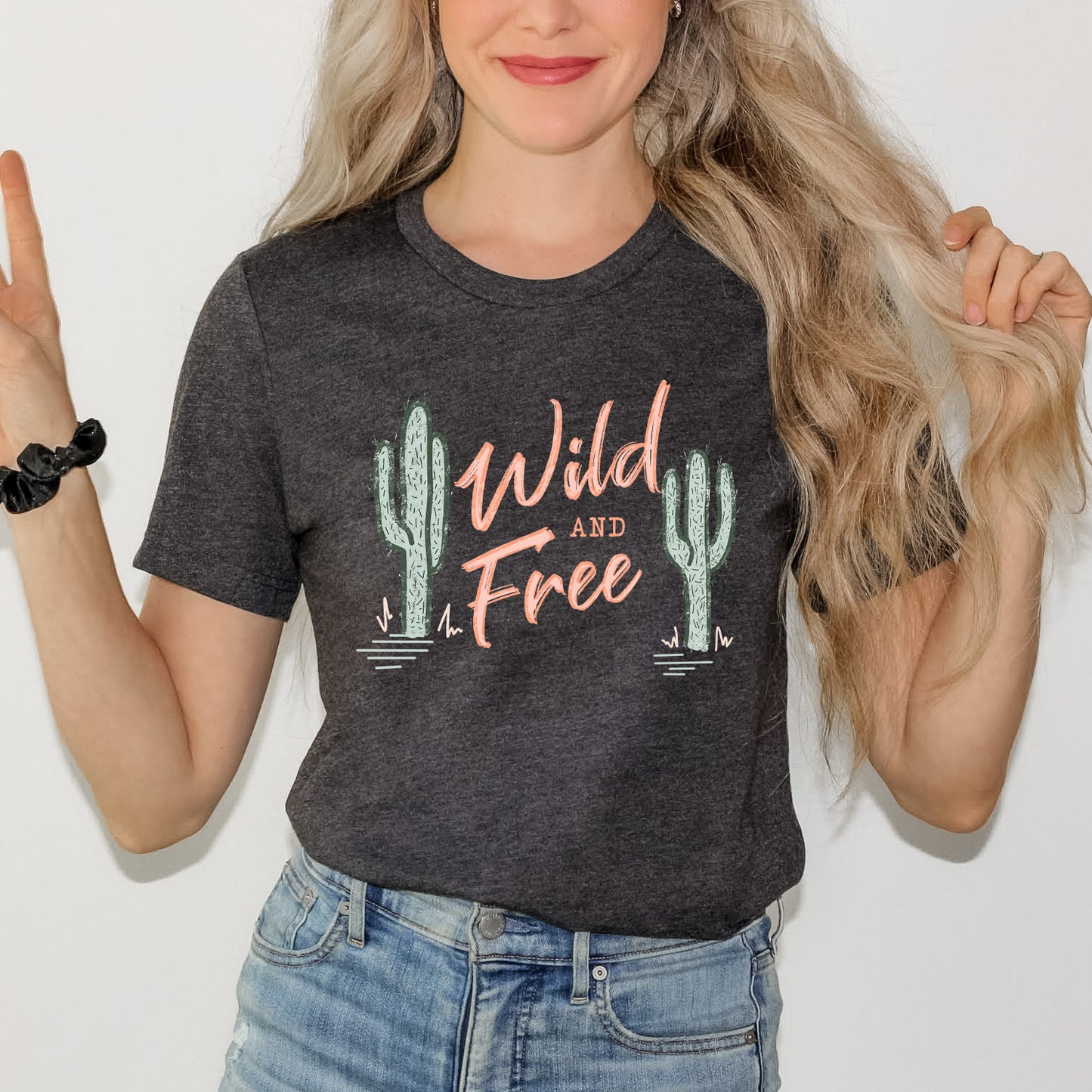 Wild And Free Cactus | Short Sleeve Graphic Tee