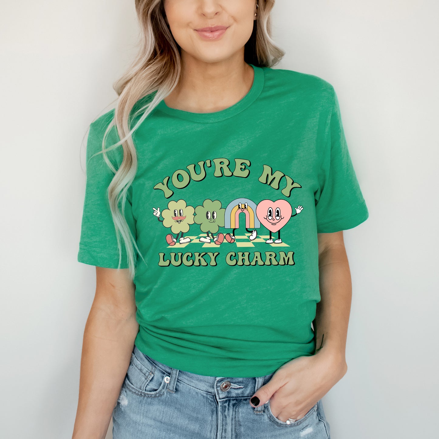 You're My Lucky Charm Clovers | Short Sleeve Crew Neck