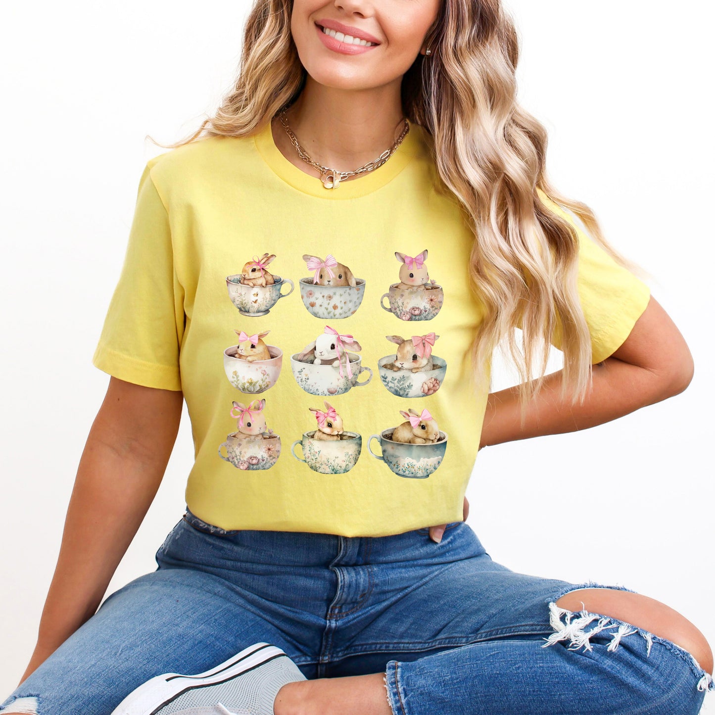 Teacup Bunnies Coquette | Short Sleeve Graphic Tee