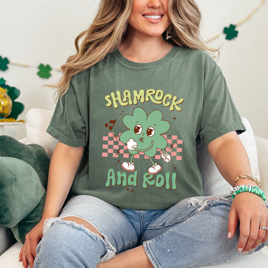 Shamrock And Roll | Garment Dyed Tee