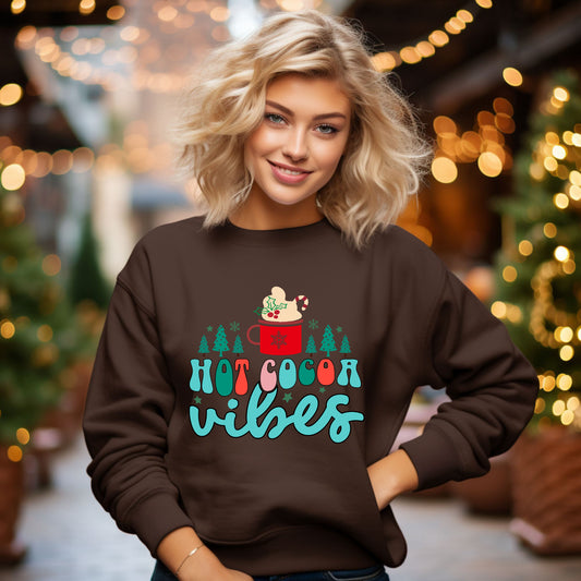 Retro Hot Cocoa Vibes | Sweatshirt