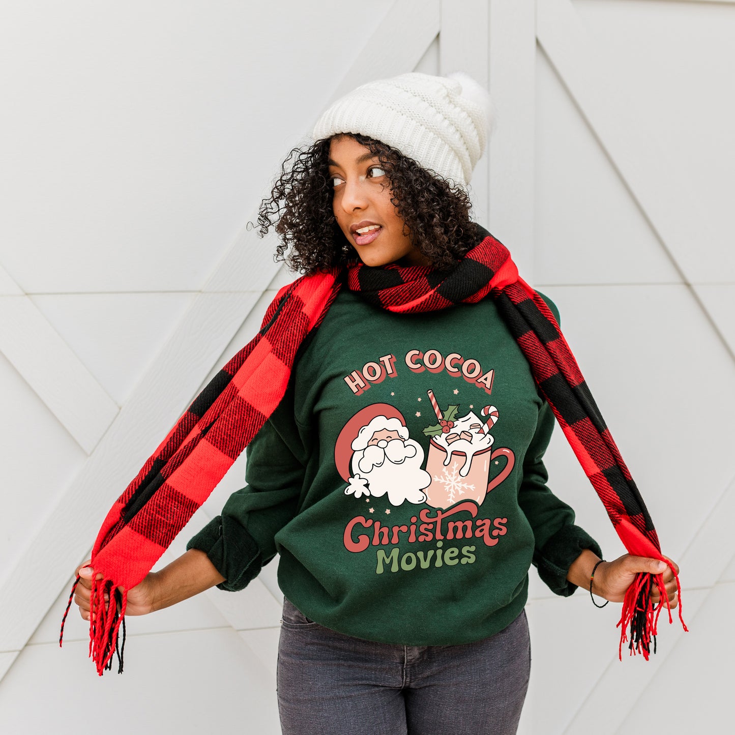 Retro Hot Cocoa Christmas Movies | Sweatshirt