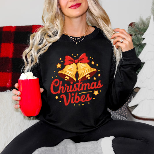 Christmas Vibes Bells | Sweatshirt