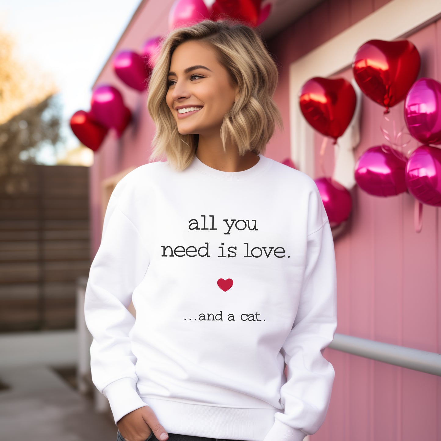 All You Need Is Love And A Cat | Sweatshirt