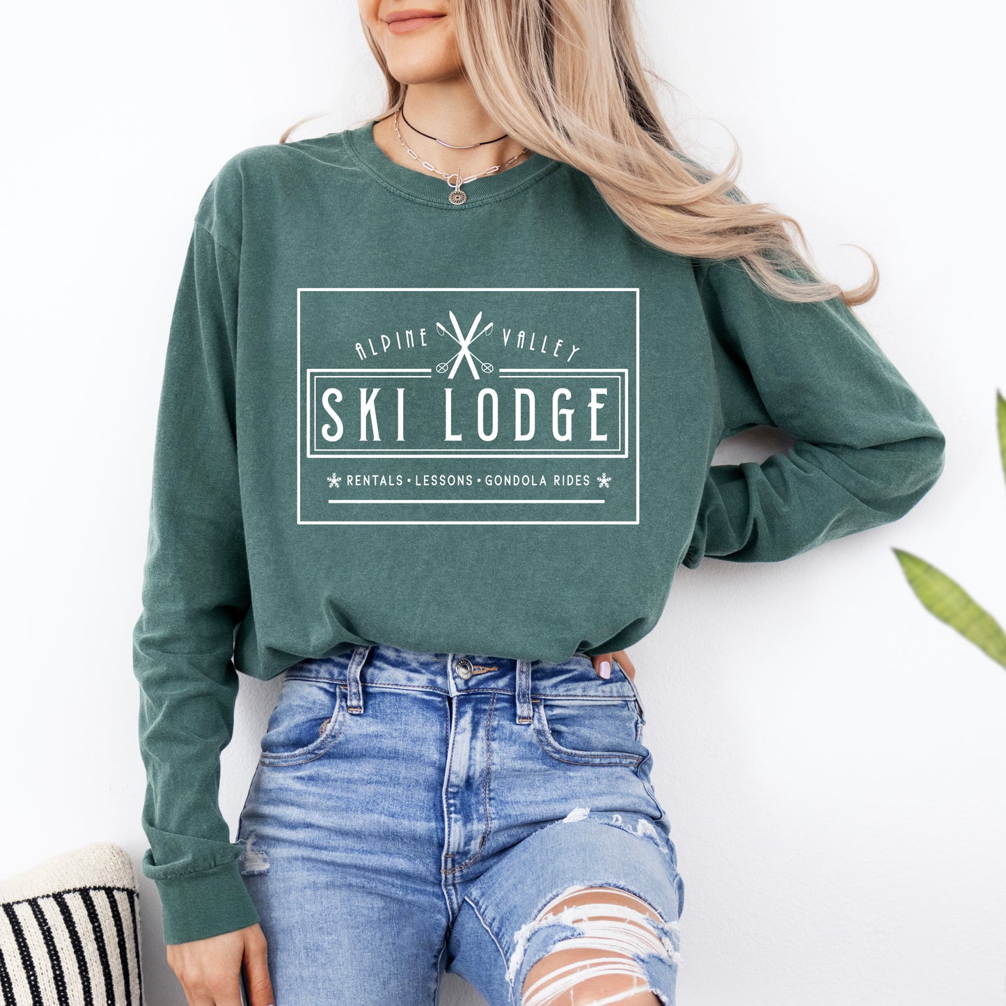 Alpine Valley Ski Lodge | Garment Dyed Long Sleeve