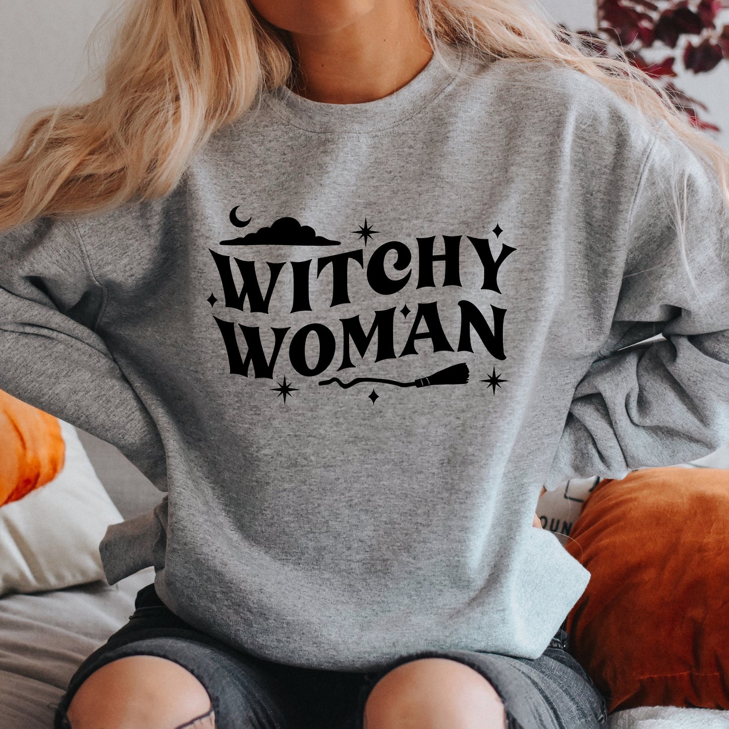 Witchy Woman Broom | Sweatshirt