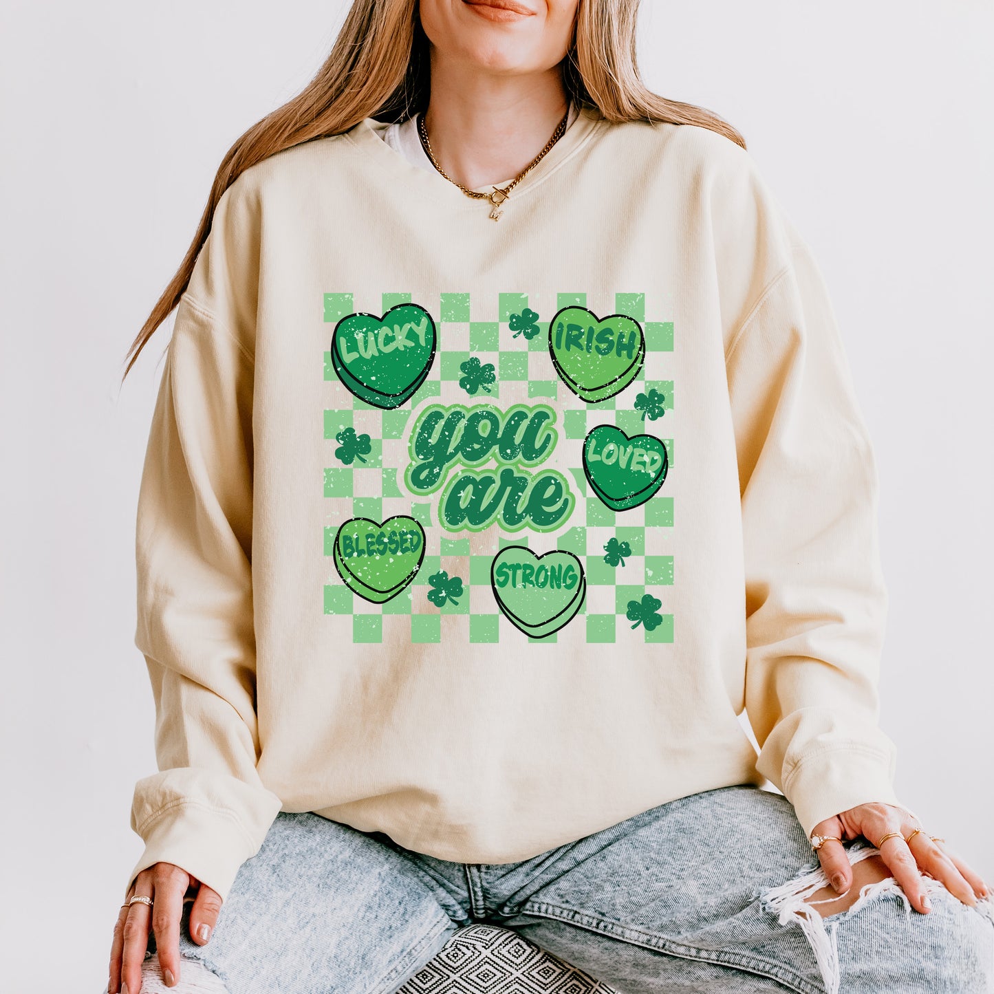 St. Patrick's Affirmations | Lightweight Garment Dyed Sweatshirt