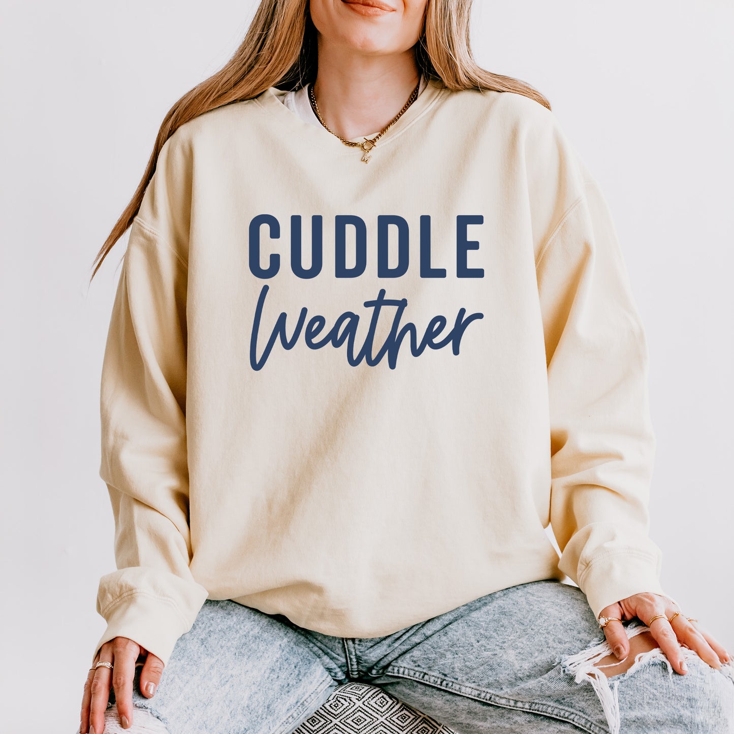 Cuddle Weather | Lightweight Garment Dyed Sweatshirt