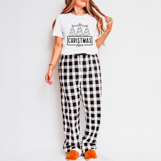 Christmas Vibes  | Plaid Pajama Set