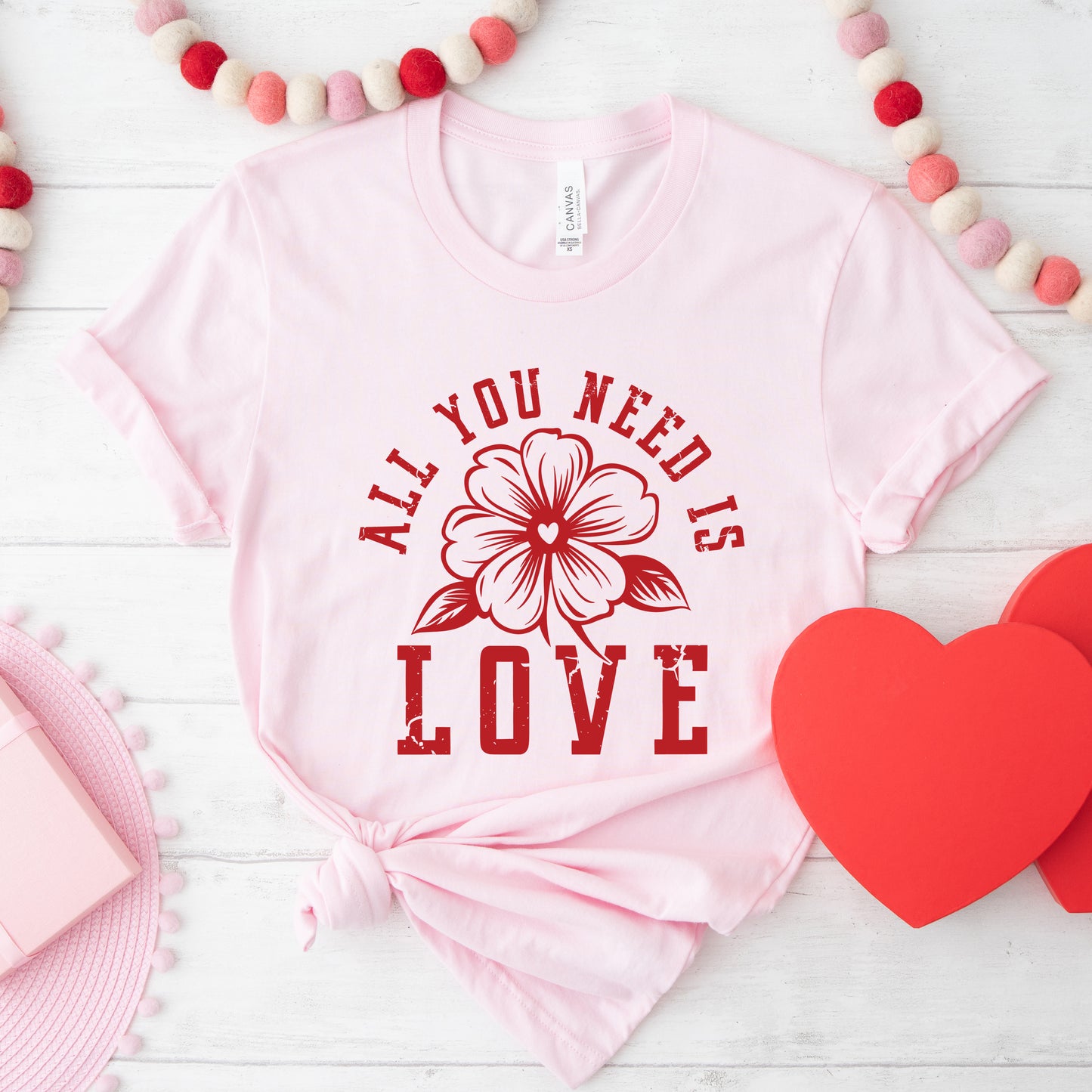 All You Need Is Love Flower | Short Sleeve Graphic Tee