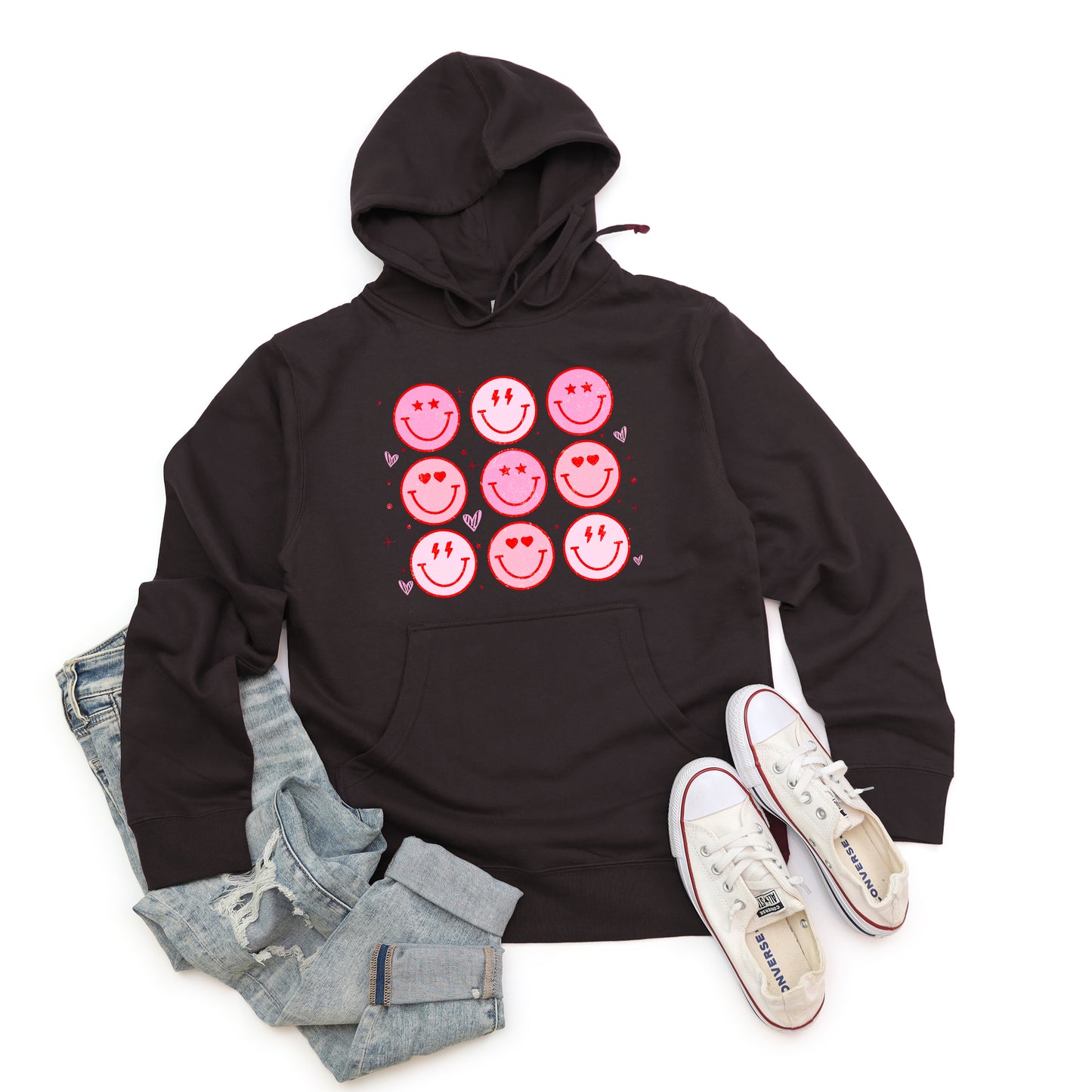 Valentine Smiley Face Chart | Hoodie