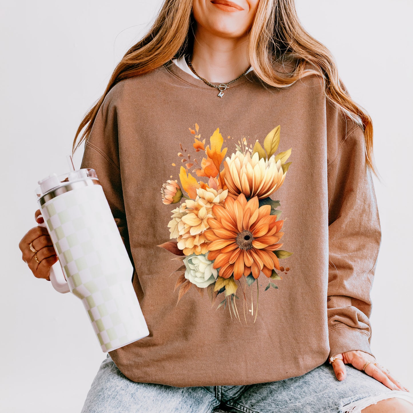 Fall Watercolor | Lightweight Garment Dyed Sweatshirt