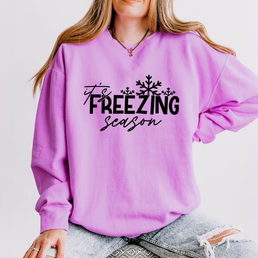 It's Freezing Season | Lightweight Garment Dyed Sweatshirt