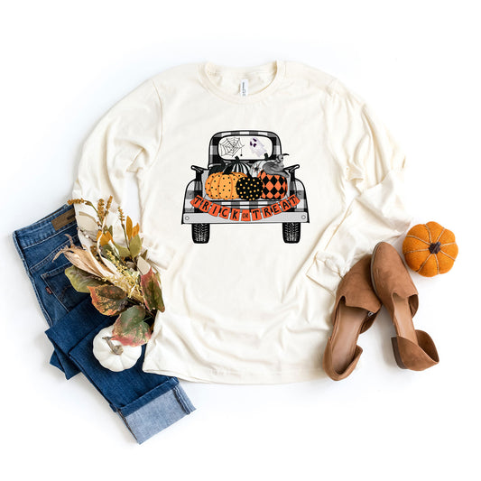 Trick Or Treat Truck | Long Sleeve Crew Neck