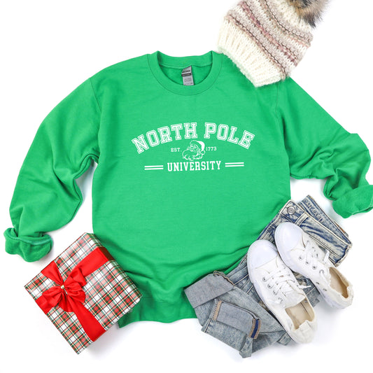 North Pole University Santa | Sweatshirt