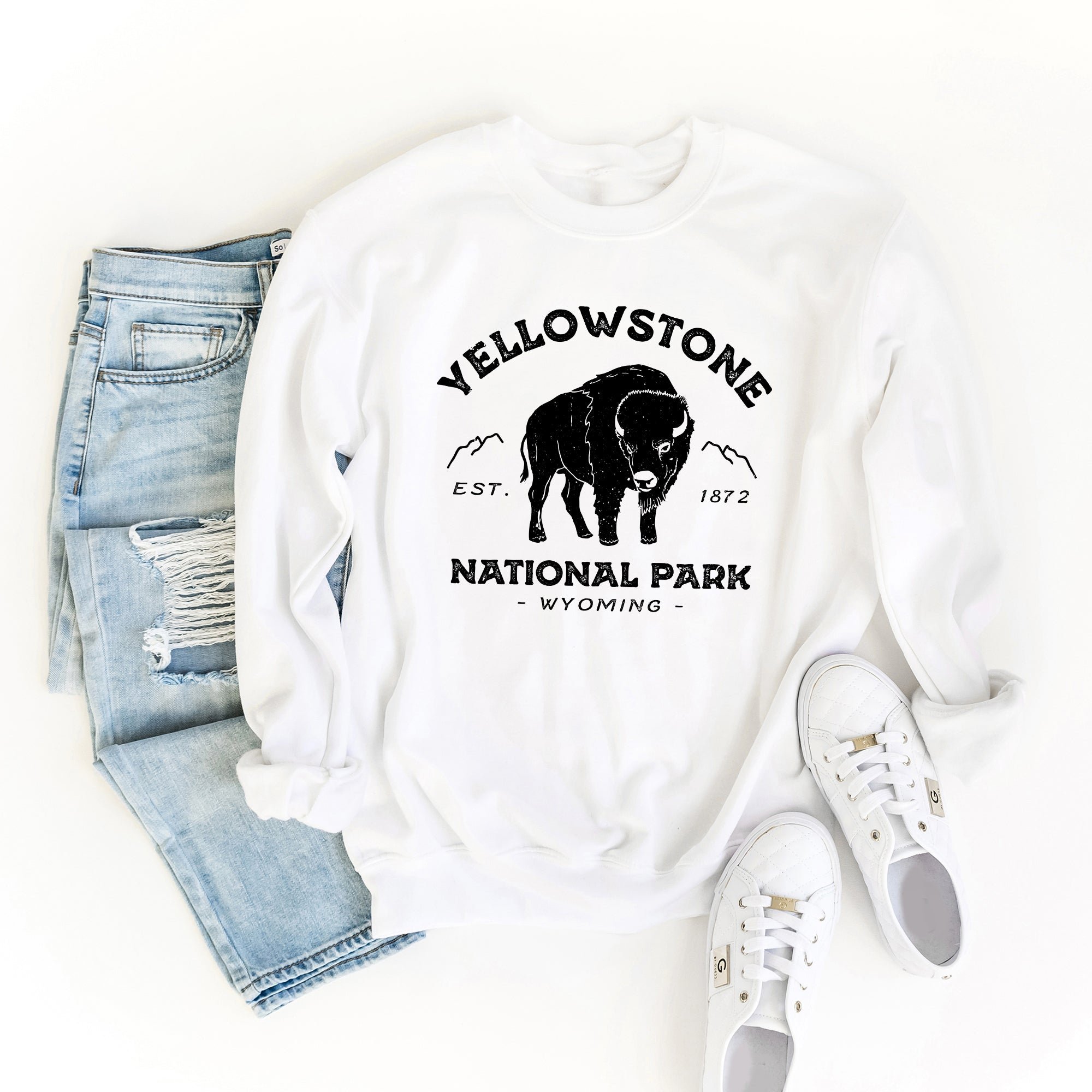 Vintage Yellowstone National Park Sweatshirt Simply Sage Market