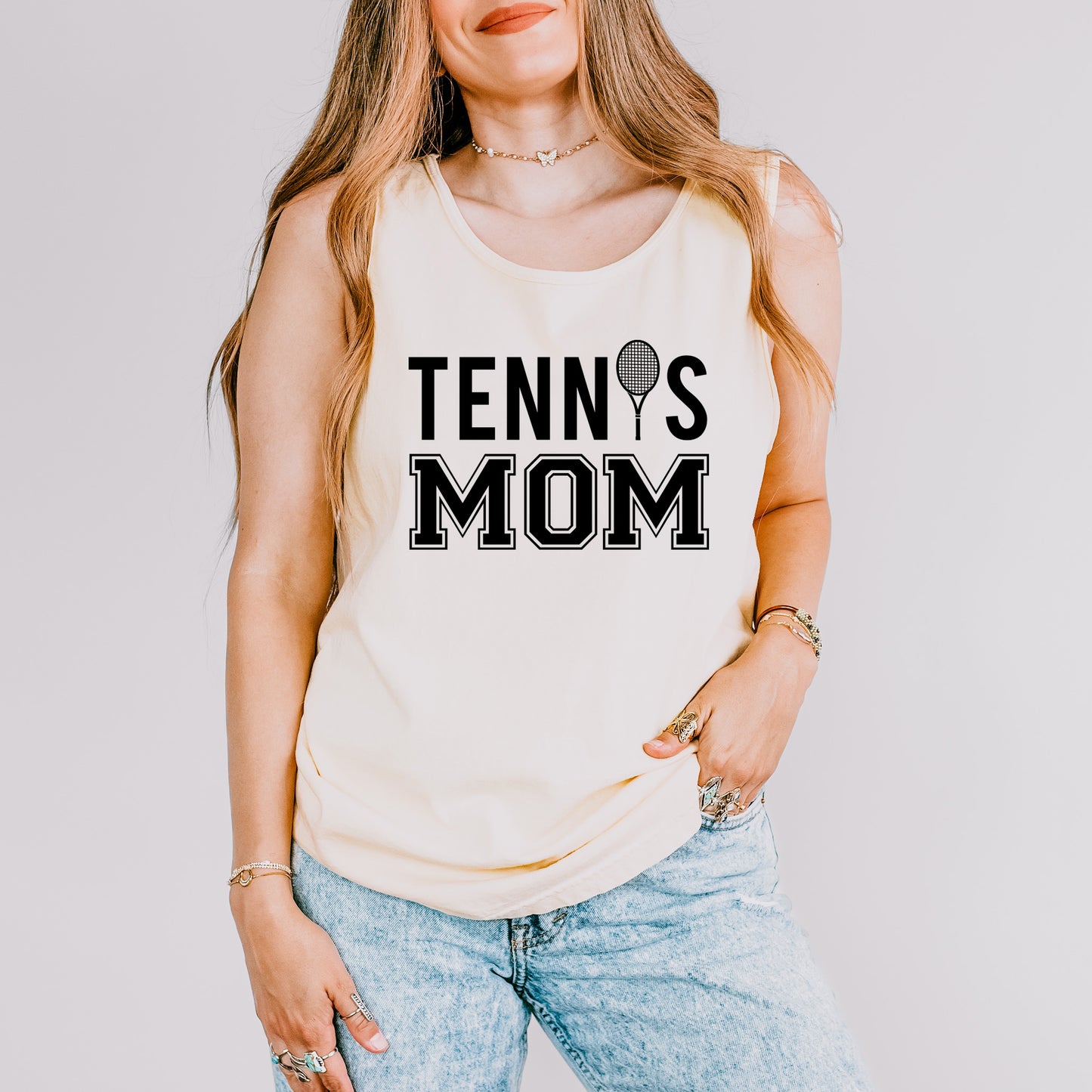 Tennis Mom | Garment Dyed Tank