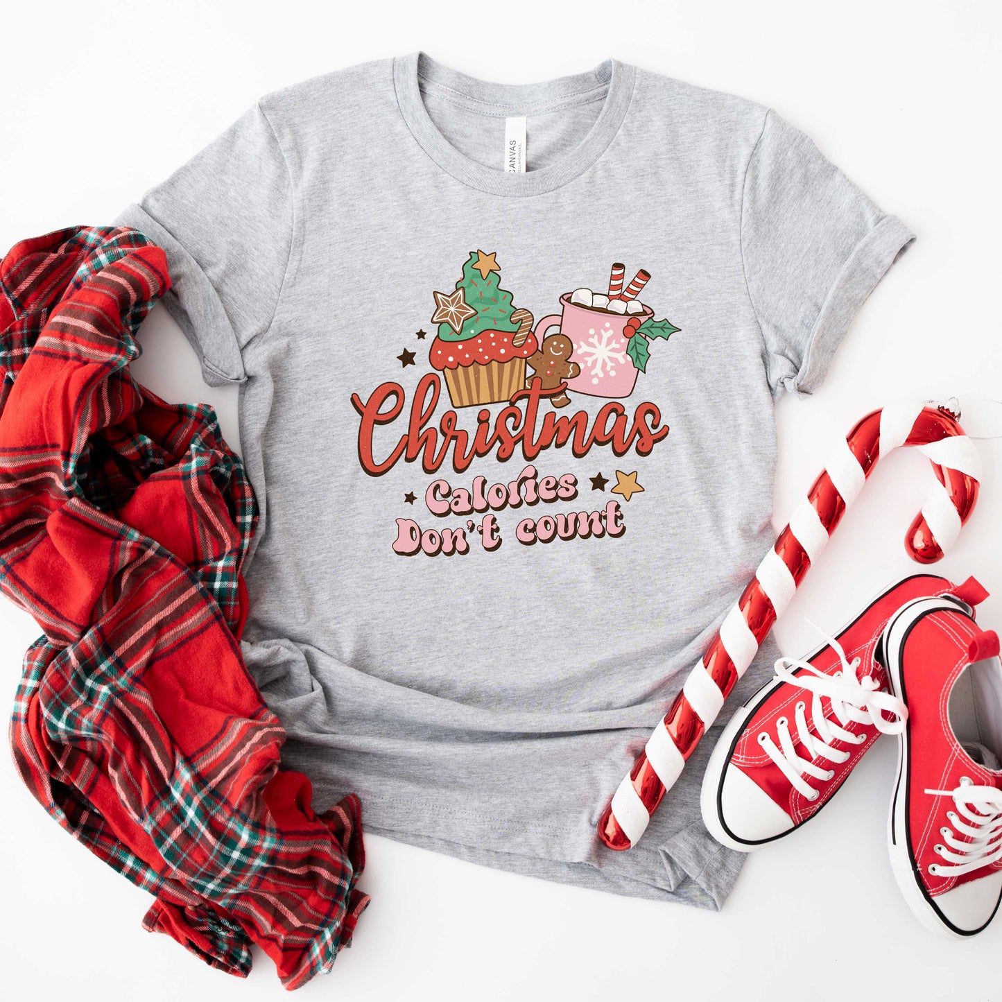 Christmas Calories Don't Count | Short Sleeve Graphic Tee