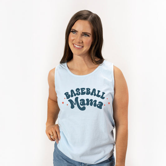 Baseball Mama Stars | Garment Dyed Tank