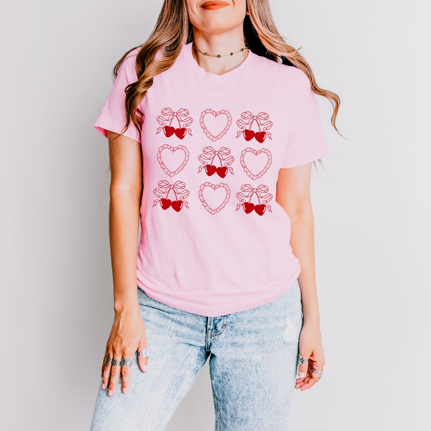 Ruffle Heart Coquette Chart | Short Sleeve Graphic Tee