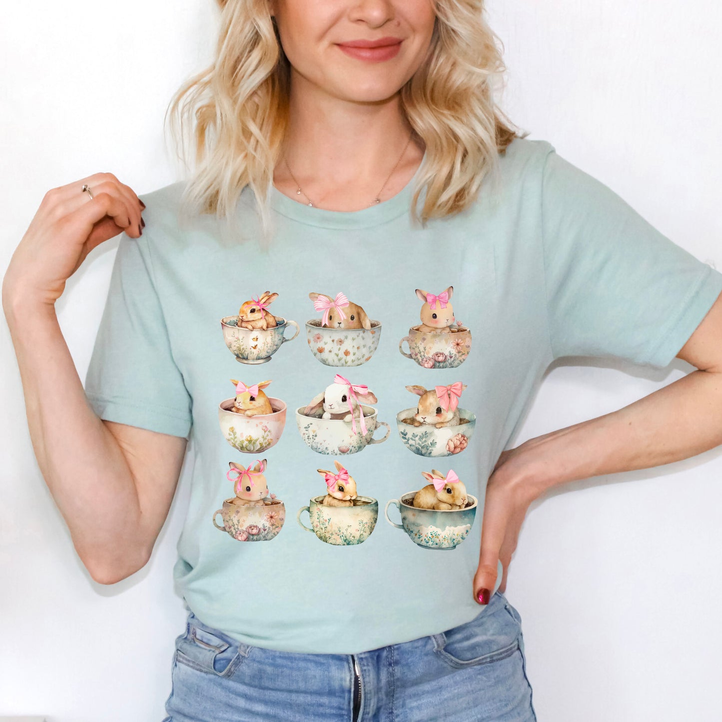 Teacup Bunnies Coquette | Short Sleeve Graphic Tee