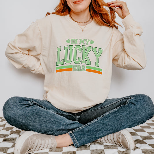 In My Lucky Era | Garment Dyed Long Sleeve