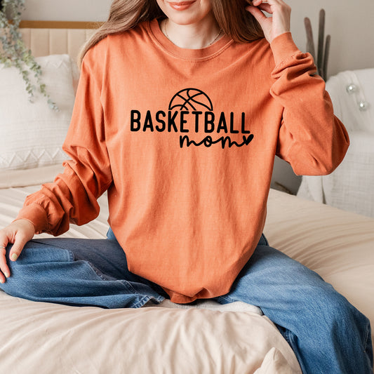 Basketball Mom Ball | Garment Dyed Long Sleeve