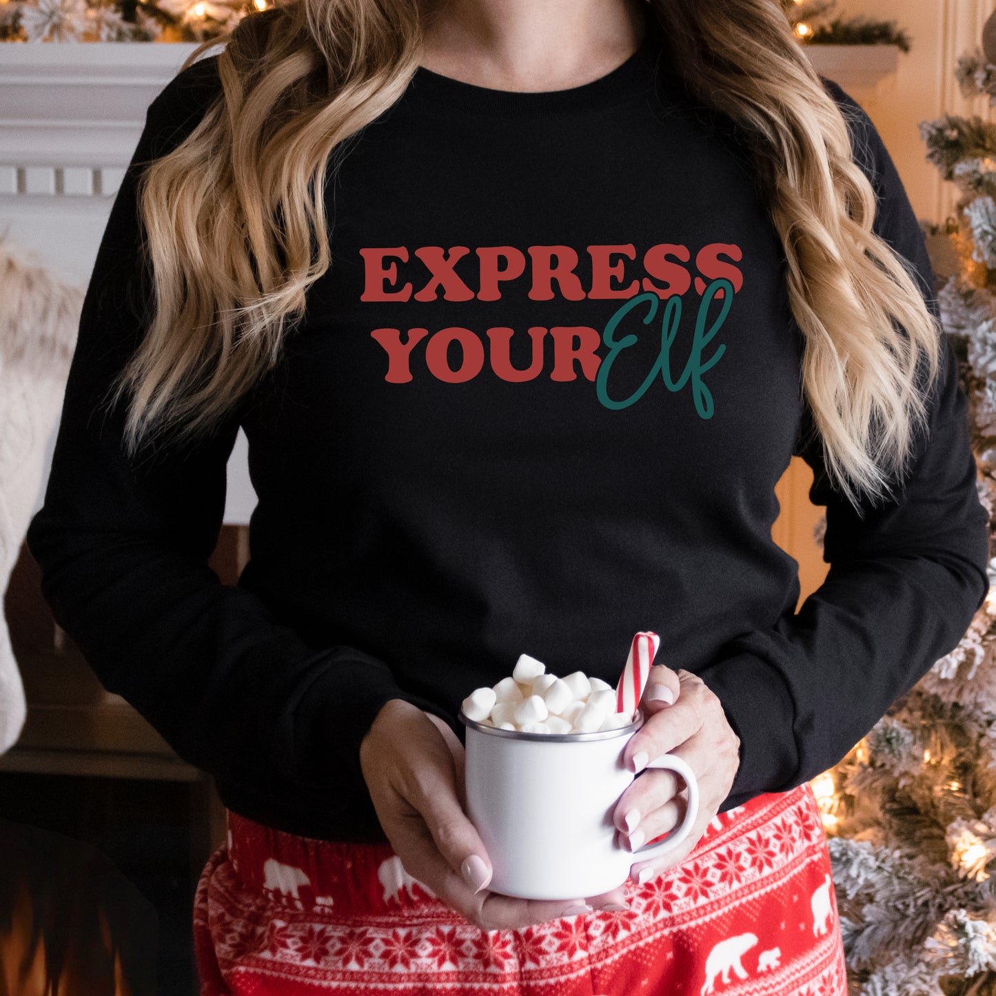 Express Your Elf | Long Sleeve Crew Neck