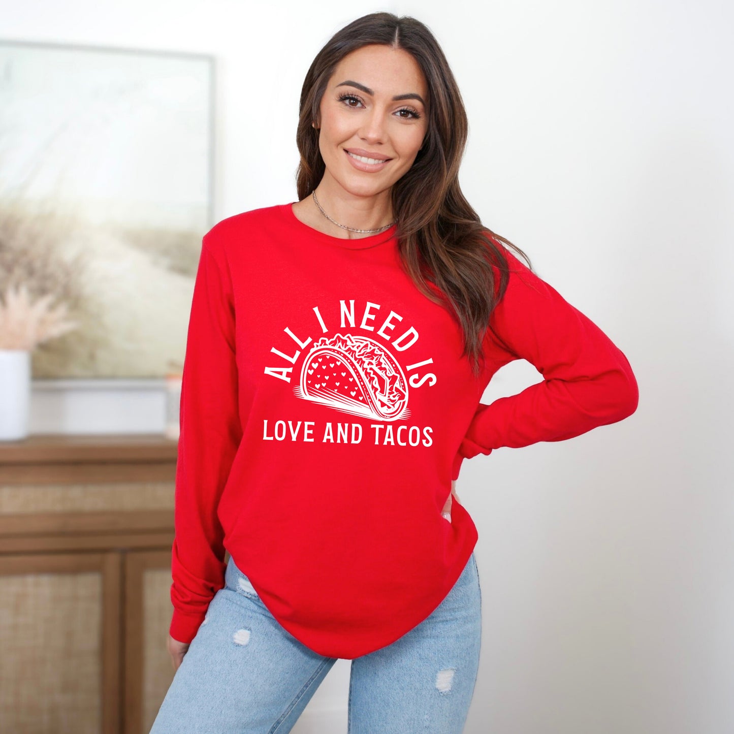 Valentine Taco | Long Sleeve Graphic Tee