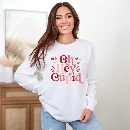 Oh Hey Cupid | Long Sleeve Graphic Tee