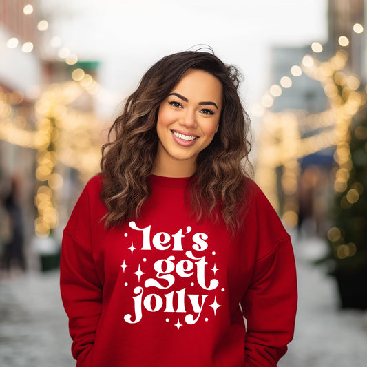 Whimsical Let's Get Jolly | Sweatshirt