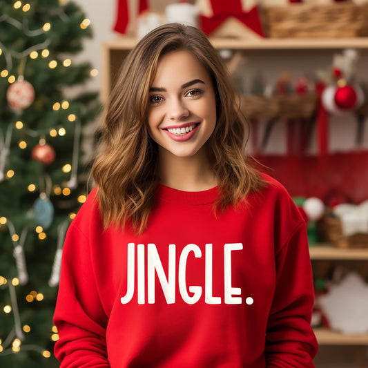 Jingle Bold Puff Print |Sweatshirt