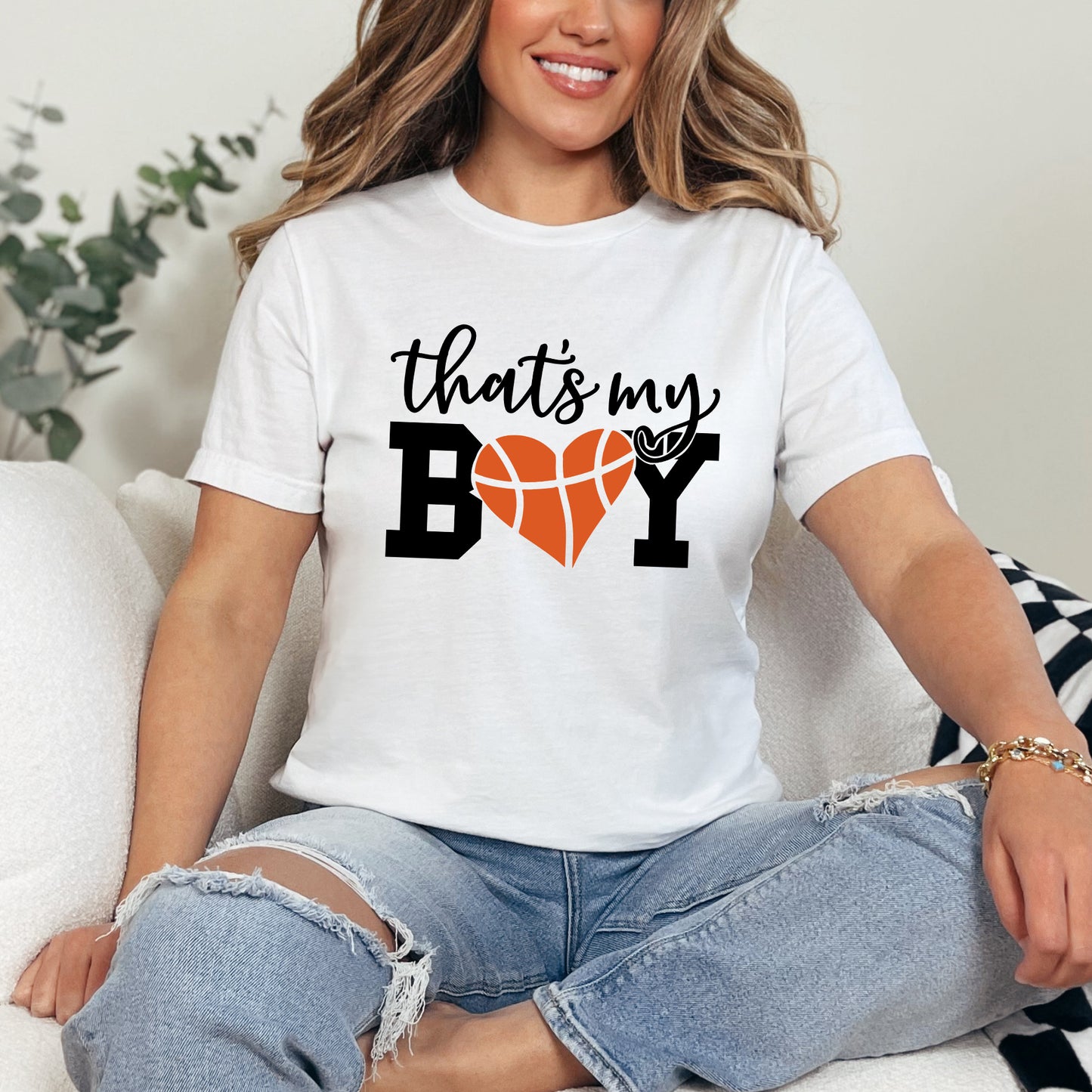 That's My Boy Basketball | Short Sleeve Graphic Tee