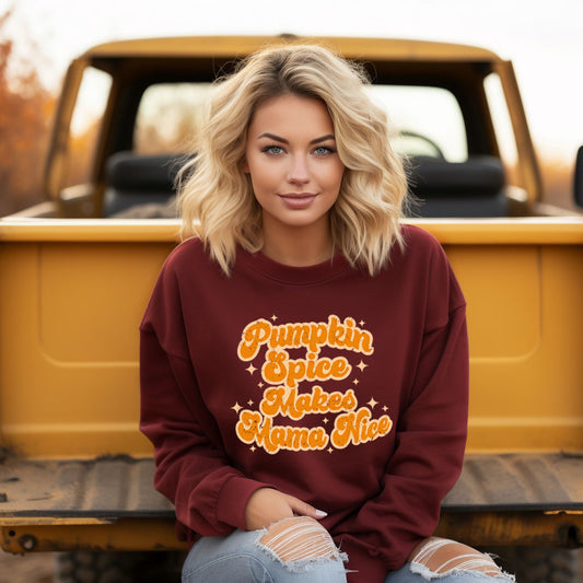 Pumpkin Spice Makes Mama Nice | Sweatshirt