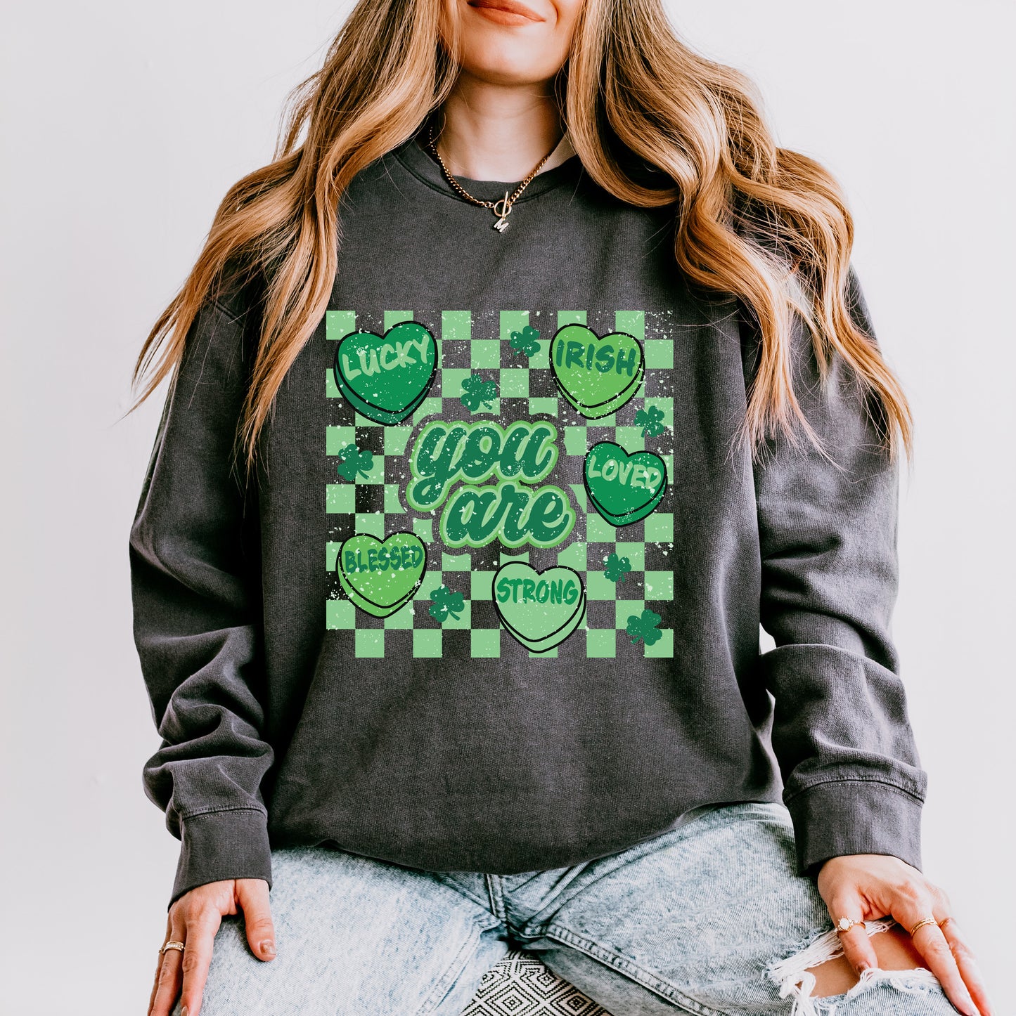 St. Patrick's Affirmations | Lightweight Garment Dyed Sweatshirt