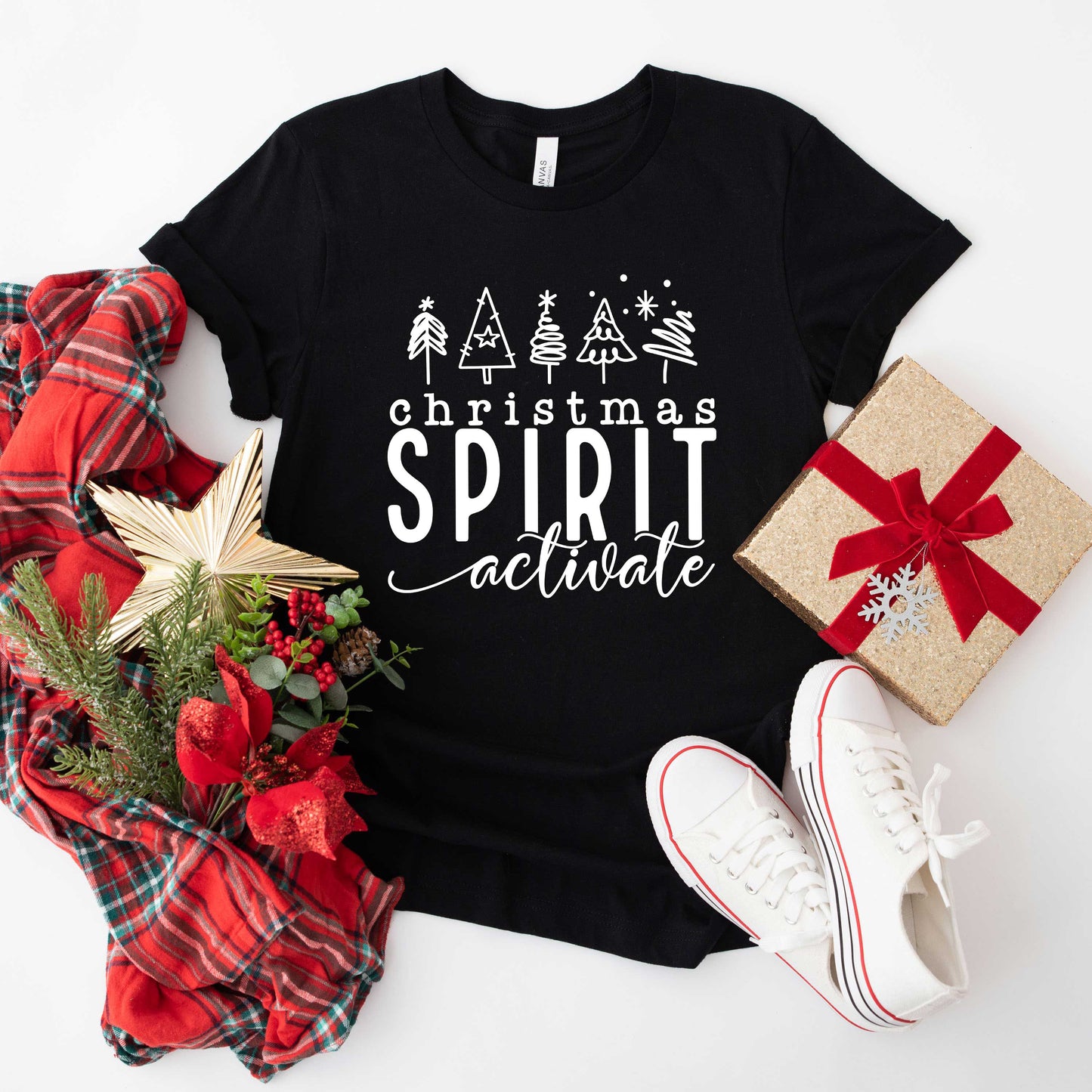 Christmas Spirit Activate | Short Sleeve Graphic Tee