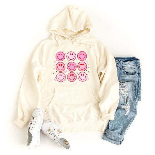 Valentine Smiley Face Chart | Hoodie