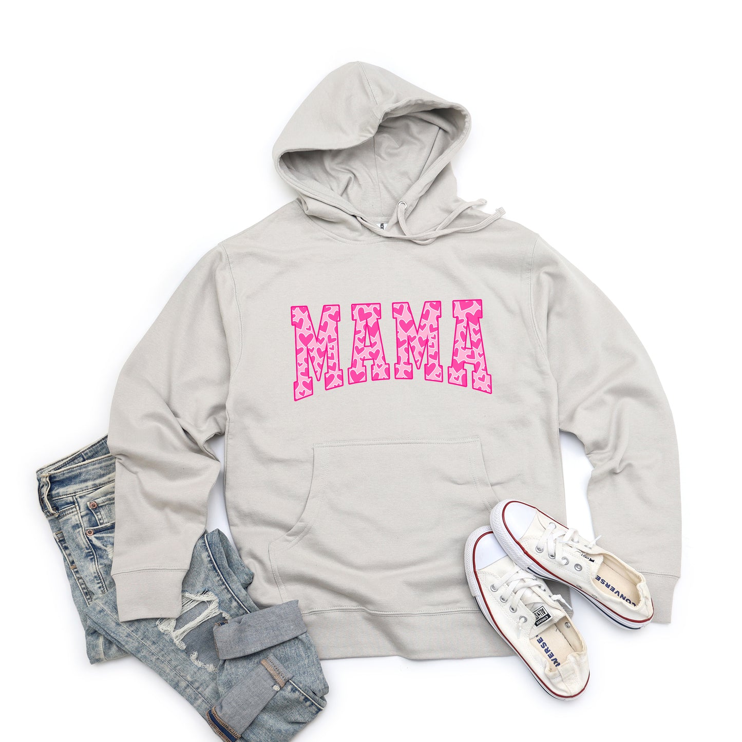 Mama Pink Hearts | Hoodie