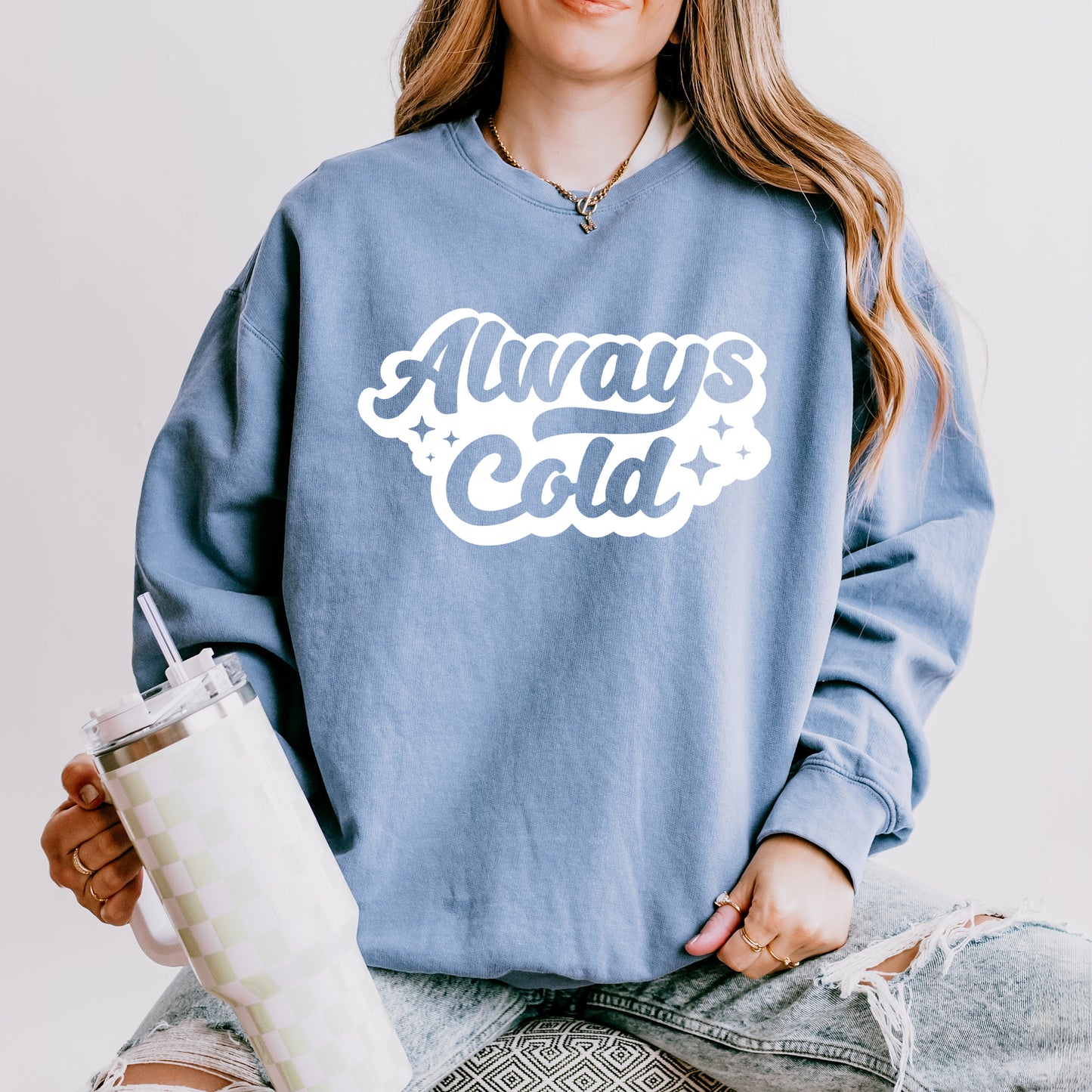 Always Cold Retro | Lightweight Garment Dyed Sweatshirt