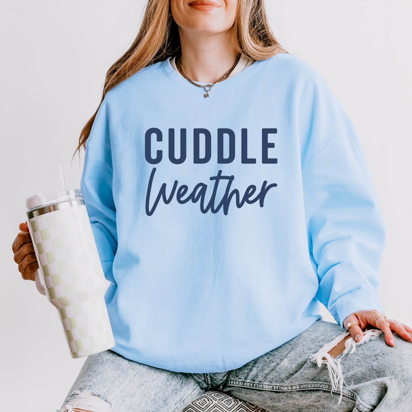 Cuddle Weather | Lightweight Garment Dyed Sweatshirt