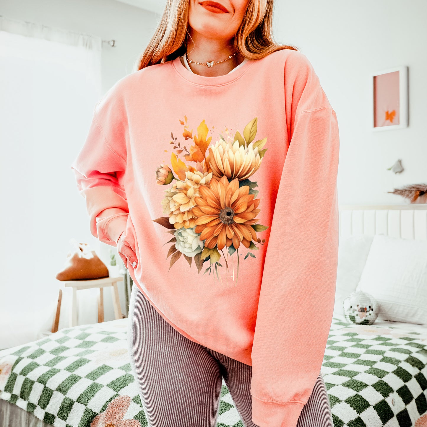 Fall Watercolor | Lightweight Garment Dyed Sweatshirt