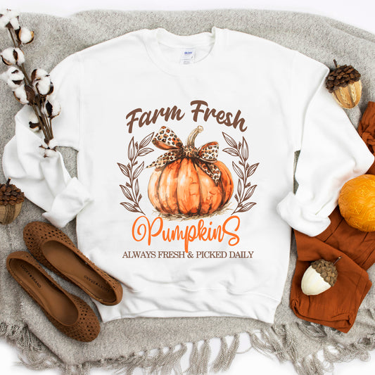 Coquette Farm Fresh Pumpkin | Sweatshirt